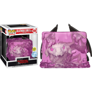 Prolectables - Dungeons & Dragons - Gelatinous Cube with Dracolich US Exclusive Glow Pop! Deluxe