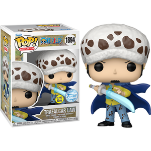 Prolectables - One Piece - Trafalgar Law (with Blue Anesthesia) US Exclsuvie Glow Pop! Vinyl