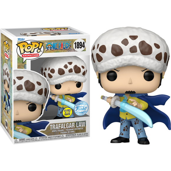 Prolectables - One Piece - Trafalgar Law (with Blue Anesthesia) US Exclsuvie Glow Pop! Vinyl