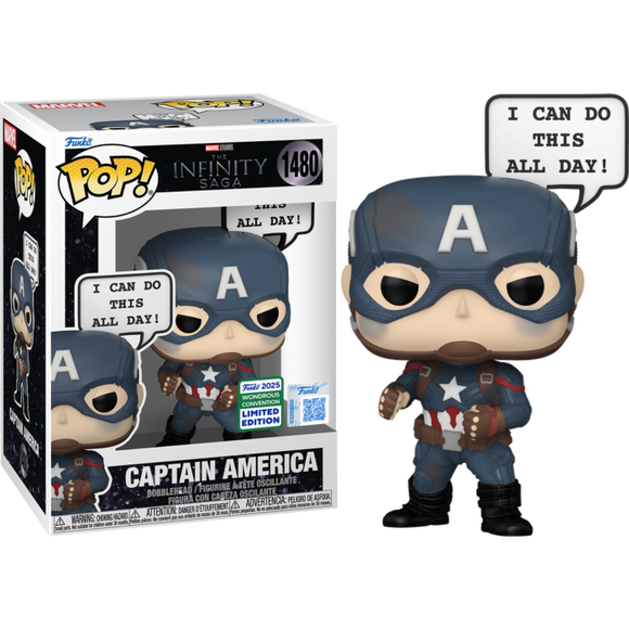 Prolectables - Pop! Sayings - Captain America 'I Can Do This All Day' Convention Exclusive Pop! Vinyl
