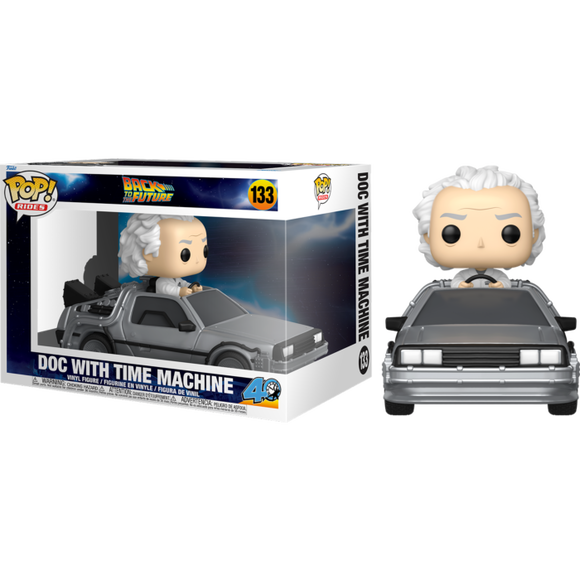 Prolectables - Back to the Future - Doc with Time Machine Pop! Vinyl Ride