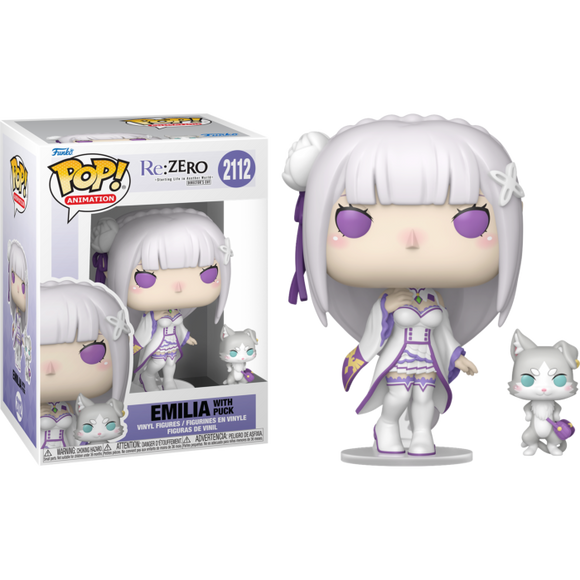 Prolectables - Re:Zero - Starting Life in Another World - Emilia & Puck Pop! Vinyl