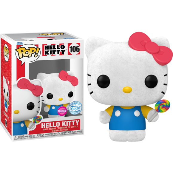 Prolectables - Hello Kitty - Hello Kitty (with Lollipop) Flocked Pop! Vinyl
