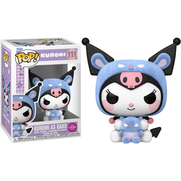 Prolectables - Hello Kitty - Kuromi as Baku Flocked Pop! Vinyl