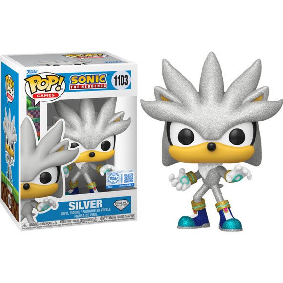 Prolectables - Sonic The Hedgehog - Silver Diamond Glitter Pop! Vinyl