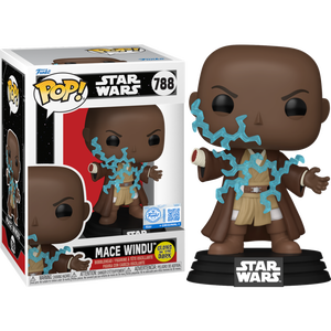 Prolectables - Star Wars: Revenge of the Sith - Mace Windu Electricity Glow Pop! Vinyl
