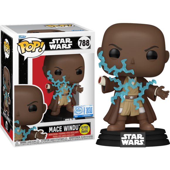 Prolectables - Star Wars: Revenge of the Sith - Mace Windu Electricity Glow Pop! Vinyl