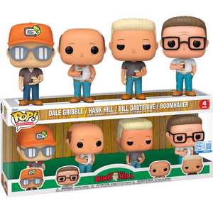 Prolectables - King of the Hill - Dale, Hank, Bill & Boomhauer Pop! 4-Pack