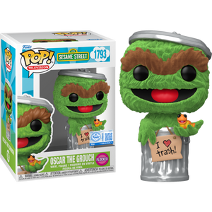 Prolectables - Sesame Street - Oscar the Grouch Flocked Pop! Vinyl