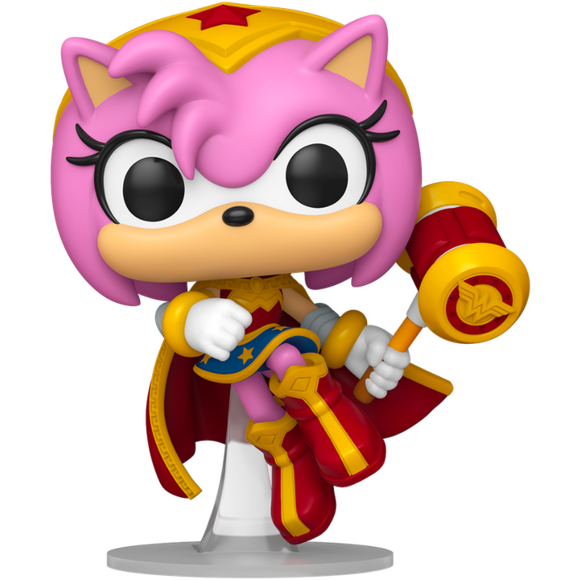 Prolectables - Justice League X Sonic the Hedgehog - Amy Rose as Wonder Woman Pop! Vinyl