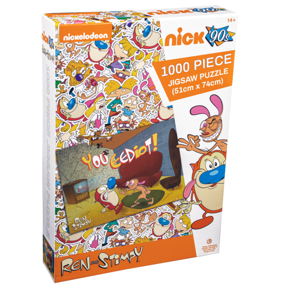 Prolectables - Ren and Stimpy - You Eediot 1000 piece Jigsaw Puzzle