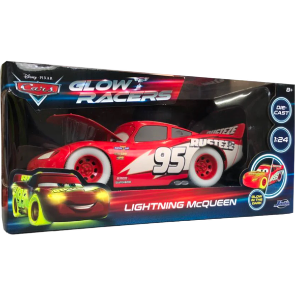 Prolectables - Cars - Lightning McQueen Glow 1:24 Diecast Vehicle