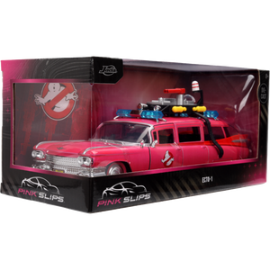 Prolectables - Pink Slips - Ghostbusters Ecto-1 (Pink) 1:24 Scale Diecast Vehicle