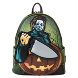 Prolectables - Halloween - Michael Myers Pumpkin Glow Mini Backpack (with Coin Bag)