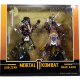 Prolectables - Mortal Kombat - Sub-Zero vs Shao Khan 7" Action Figure 2-pack