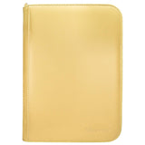 ULTRA PRO Binder - Vivid 4-Pocket Zippered Pro-Binder: Yellow