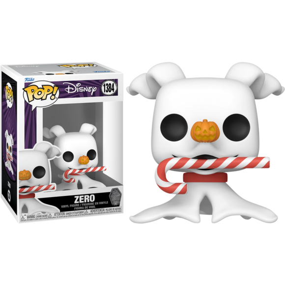 Prolectables - The Nightmare Before Christmas 30th Anniversary - Zero w/Candy Cane Pop! Vinyl
