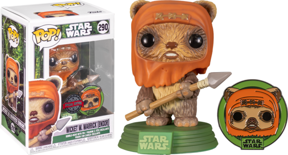 Star Wars: Across the Galaxy - Wicket Pop! Vinyl with Pin