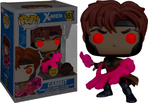 Prolectables - X-Men (comics) - Gambit with cards Translucent Glow Pop! Vinyl
