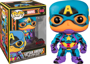 Prolectables - Marvel Comics - Captain America Black Light Pop! Vinyl