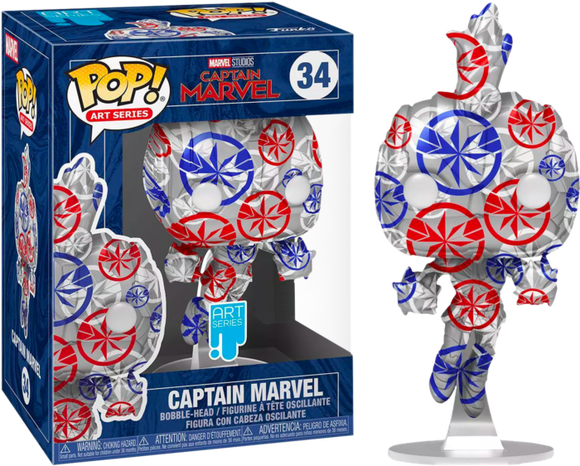 Prolectables - Captain Marvel - Patriotic Age (Artist) Pop! with Protector