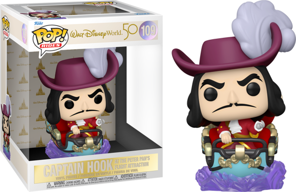 Prolectables - Disney World - Captain Hook At Pan's Flight Attraction 50th Anniversary Pop! Ride