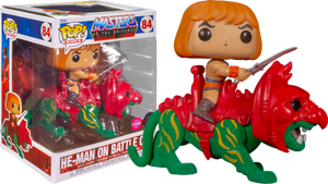 Prolectables - Masters of the Universe - He-Man on Battlecat Flocked Pop! Ride