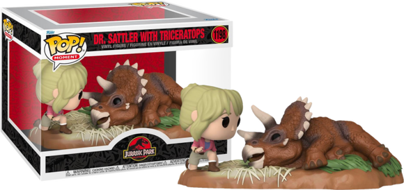 Prolectables - Jurassic Park - Dr. Sattler with Triceratops Pop! Moment