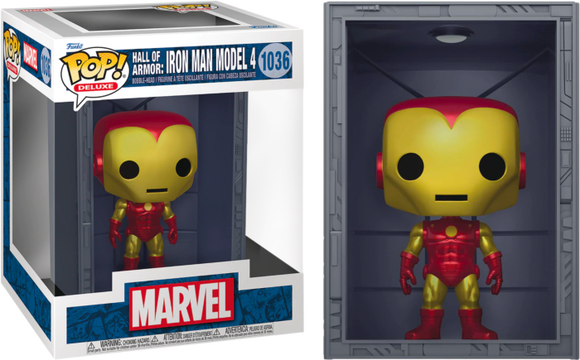 Prolectables - Marvel Comics - Hall of Armor: Iron Man Model IV Metallic Pop! Deluxe