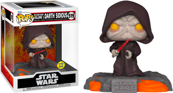 Prolectables - Star Wars - Red Saber Series: Darth Sidious Glow Pop! Deluxe