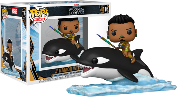 Prolectables - Black Panther 2: Wakanda Forever - Namor with Orca Pop! Ride