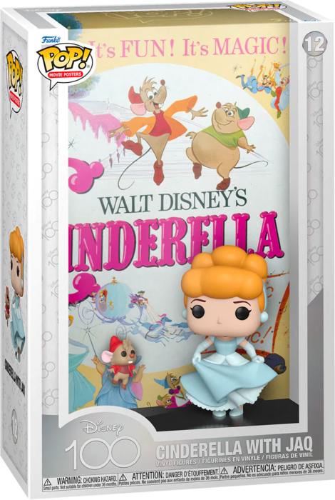 Prolectables - Disney 100th - Cinderella with Jaw Pop! Poster