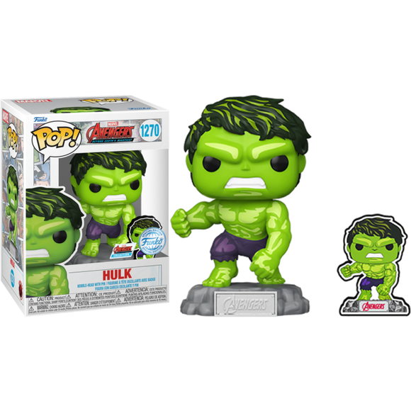 Prolectables - Avengers 60th - Hulk (Comic) with Pin US Exclusive Pop! Vinyl