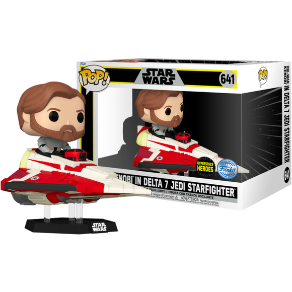 Prolectables - Star Wars: The Clone Wars - Obi-Wan in Delta 7 Pop! Ride