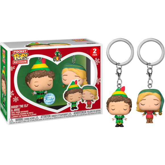 Prolectables - Elf - Buddy & Jovie US Exclusive Pop! Keychain 2-Pack