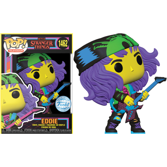 Prolectables - Stranger Things - Hunter Eddie with Guitar US Exclusive Blacklight Pop! Vinyl
