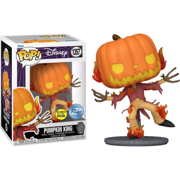 Prolectables - The Nightmare Before Christmas - Pumpkin King 30th Anniversary Glow Pop! Vinyl