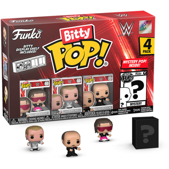 Prolectables - WWE - Bret Hart Bitty Pop! 4-Pack