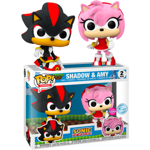 Prolectables - Sonic - Shadow & Amy Rose Flocked Pop! 2-Pack