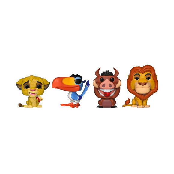 Prolectables - Lion King (1994) - Simba, Zazi, Pumbaa, Mufasa Glitter Pop! 4-Pack