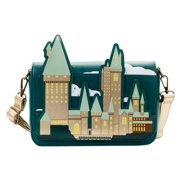 Prolectables - Harry Potter - Golden Hogwarts Crossbody with Pouch