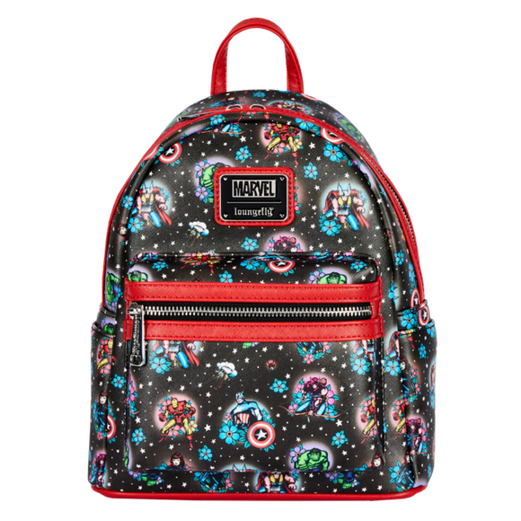 Prolectables - Marvel Comics - Avengers Floral Tattoo Mini Backpack