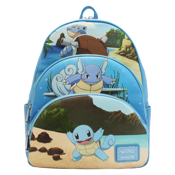 Prolectables - Pokemon - Squirtle Evolution 3Pocket Mini Backpack