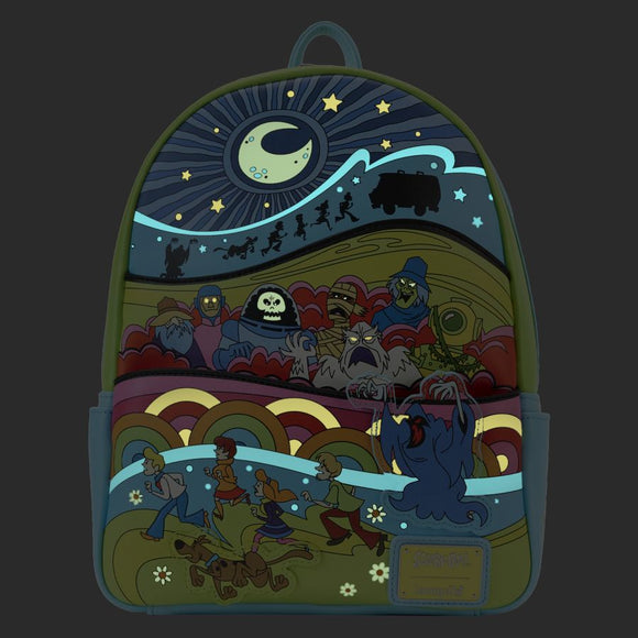 Prolectables - Scooby Doo - Psychedelic Monster Chase Glow Mini Backpack